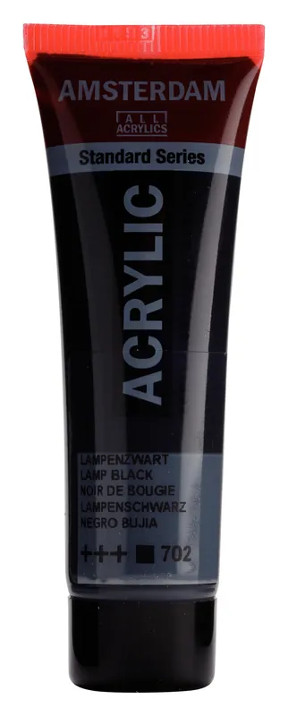 Alleen Vandaag Royal Talens Amsterdam Standard Series Acrylverf Tube 20 ml - Lampenzwart 702