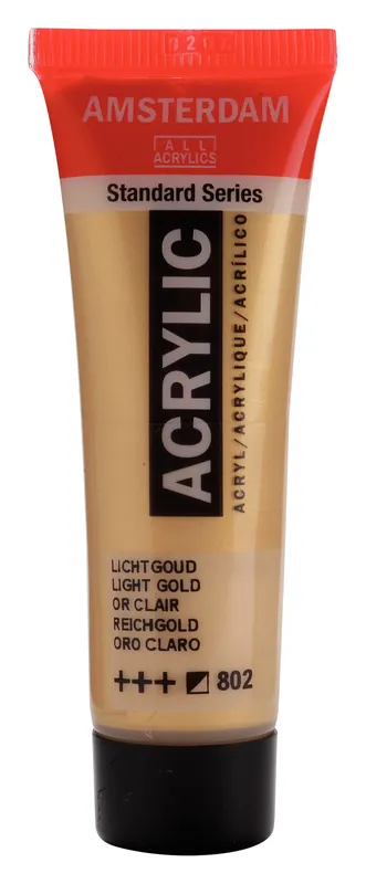 Royal Talens Amsterdam Standard Series Acrylverf Tube 20 ml - Lichtgoud 802 Beste Prijs