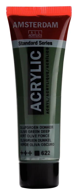 Royal Talens Amsterdam Standard Series Acrylverf Tube 20 ml - Olijfgroen Donker 622 Shop Nu