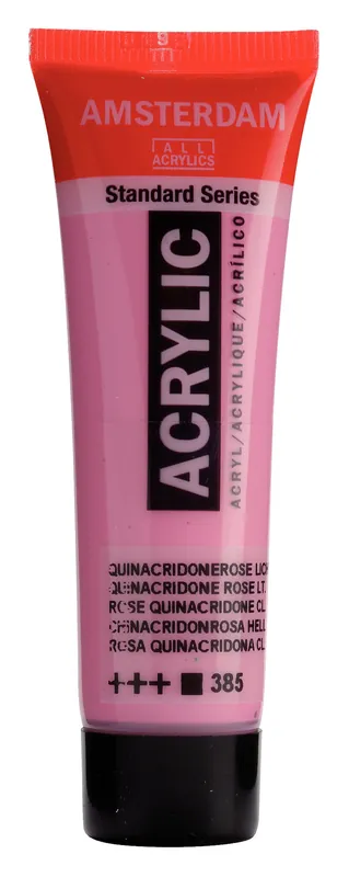 Royal Talens Amsterdam Standard Series Acrylverf Tube 20 ml - Quinacridoneroze Licht 385 Beperkt Aanbod