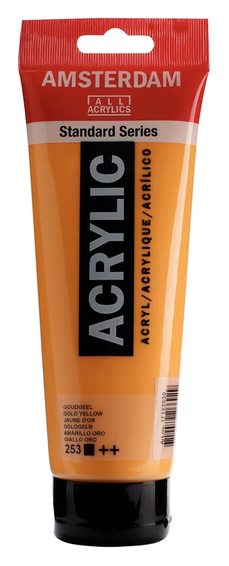 Exclusieve Aanbieding Royal Talens Amsterdam Standard Series Acrylverf Tube 250 ml - Goudgeel 253