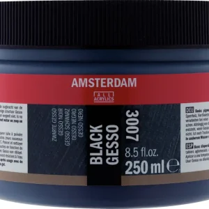 Finale Uitverkoop Royal Talens Amsterdam Zwart gesso 3007 pot 250 ml