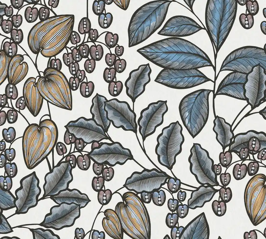 Speciale Aanbieding Architects Paper Floral Impression - Blauw - Bloemrijk - 377548