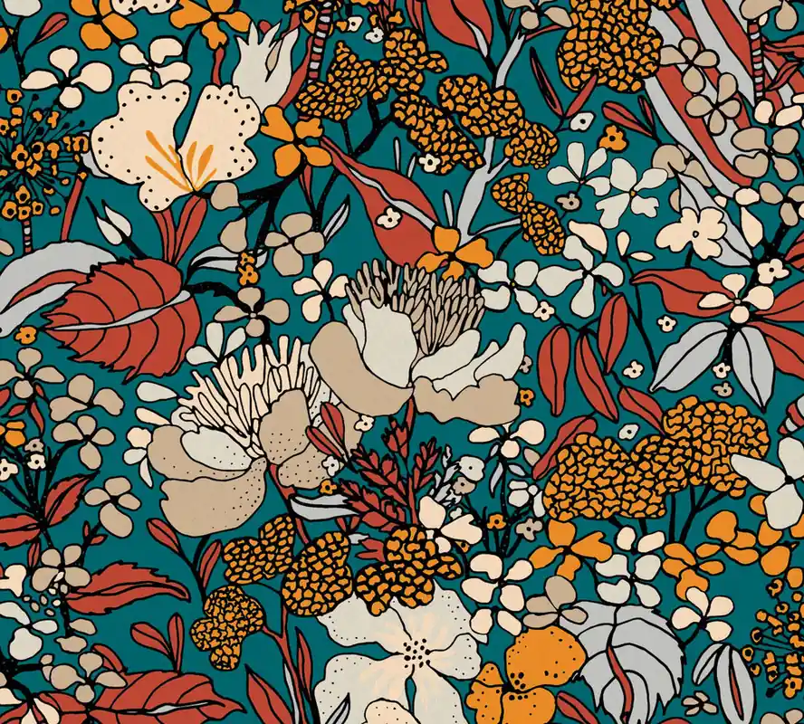 Architects Paper Floral Impression - Bont - Bloemrijk - 377562 Uitverkoop