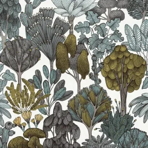 Koopje Architects Paper Floral Impression - Groen - Grafisch - 377573