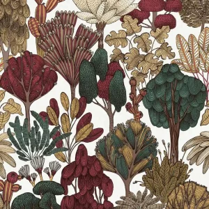Populair Architects Paper Floral Impression - Rood - Grafisch - 377577