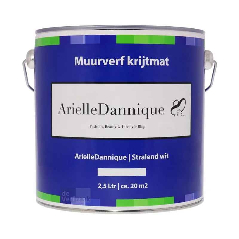 ArielleDannique Muurverf Krijtmat - 2,5 liter Stralend Wit Fabrieksprijs