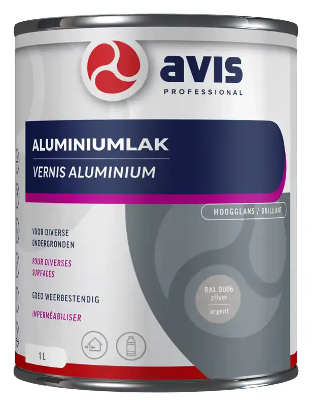 Nieuw Avis Aluminiumlak - RAL 9006