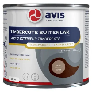 Aanbieding Avis Timbercote Transparant Hoogglans - Noten