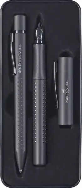 Op = Op Faber Castell Balpen en Vulpen Grip - Zwart