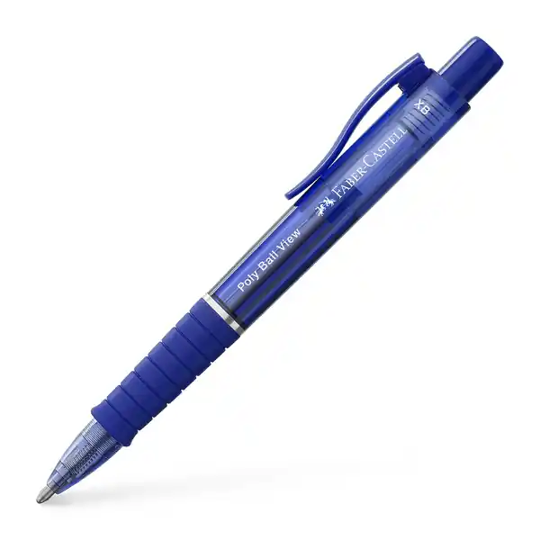 Faber Castell Balpen Polyball View - Admiraal Blauw Betrouwbaar