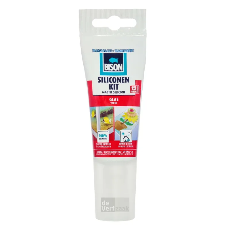 Bison Bison siliconenkit glas 60ml Fabrieksprijs