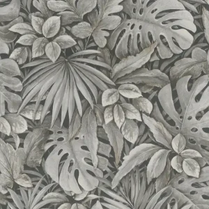 Noordwand Botanica Behang met grote bladeren 33305 Goedkoop