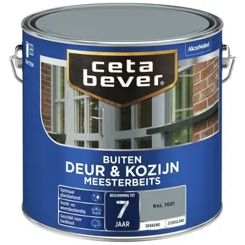 Betrouwbaar Cetabever Meesterbeits Deur en Kozijn Dekkend Zijdeglans - RAL 7001
