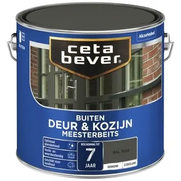 Direct Verzonden Cetabever Meesterbeits Deur en Kozijn Dekkend Zijdeglans - RAL 7022