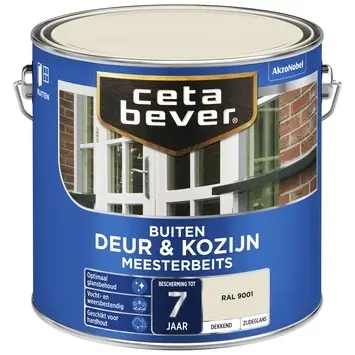 Must-Have Cetabever Meesterbeits Deur en Kozijn Dekkend Zijdeglans - RAL 9001