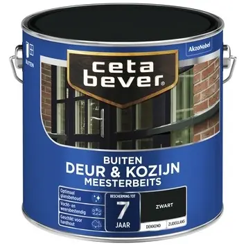 Merkproduct Cetabever Meesterbeits Deur en Kozijn Dekkend Zijdeglans - Zwart