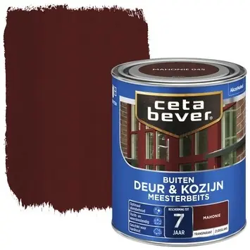 Hete Deal Cetabever Meesterbeits Deur en Kozijn Transparant Zijdeglans - Mahonie - 0,75 liter