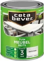 Snelle Levering Cetabever Tuin Meubel Beits Transparant Zijdeglans - White Wash - 0,75 liter