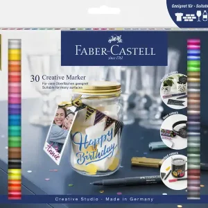 Faber Castell Creatief marker - set van 30 stuks Seizoensaanbieding