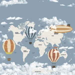 Korting Decoprint Cute Walls- Explorer's Exp 212x280cm - CW6037-1