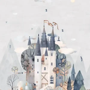 Decoprint Cute Walls- Fairytale Castle 212x280cm - CW6005-2 Goedkoop
