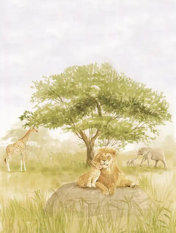 Decoprint Cute Walls- Wild Life 212x280cm - CW6114-2 Superprijs