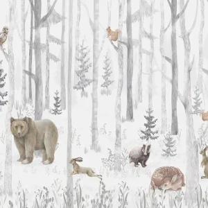Decoprint Cute Walls- Winter Woodland 318x280cm - CW6044-1 Laatste Kans