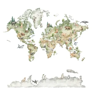 Decoprint Cute Walls- Woodland Map 212x280cm - CW6042-1 Betrouwbaar