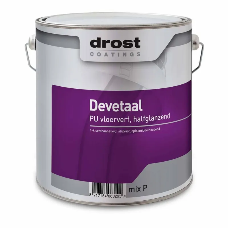 Weekendaanbieding Drost Devetaal Vloerverf PU Halfglanzend