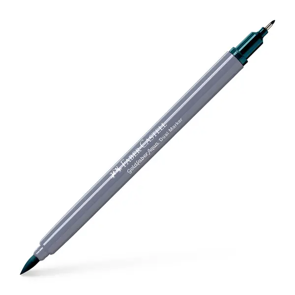 Faber Castell Duo aquarelmarker Goldfaber - 158 diep kobalt groen Goedkoop