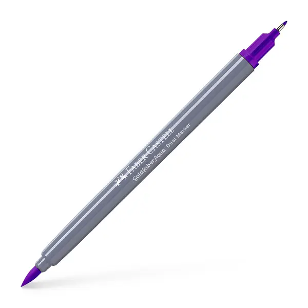 Aanbieding Faber Castell Duo aquarelmarker Goldfaber - 284 paars