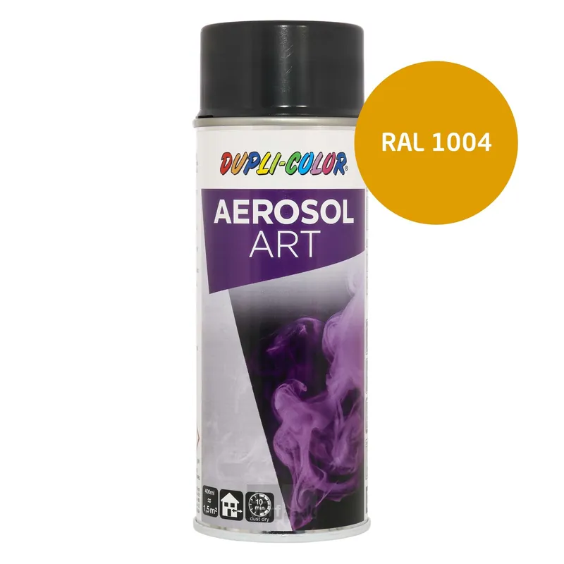 Dupli-Color Aerosol Art Hoogglans - 400 ml RAL 1004 Snelle Levering