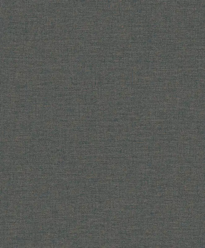 Dagaanbieding Dutch Wallcoverings Linnen Touch Plain Blue/- Gold