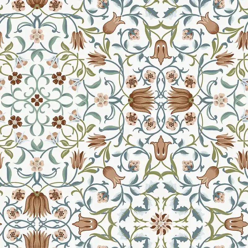 Dagaanbieding Dutch Wallcoverings Hidden Treasures - Holland Park Rood