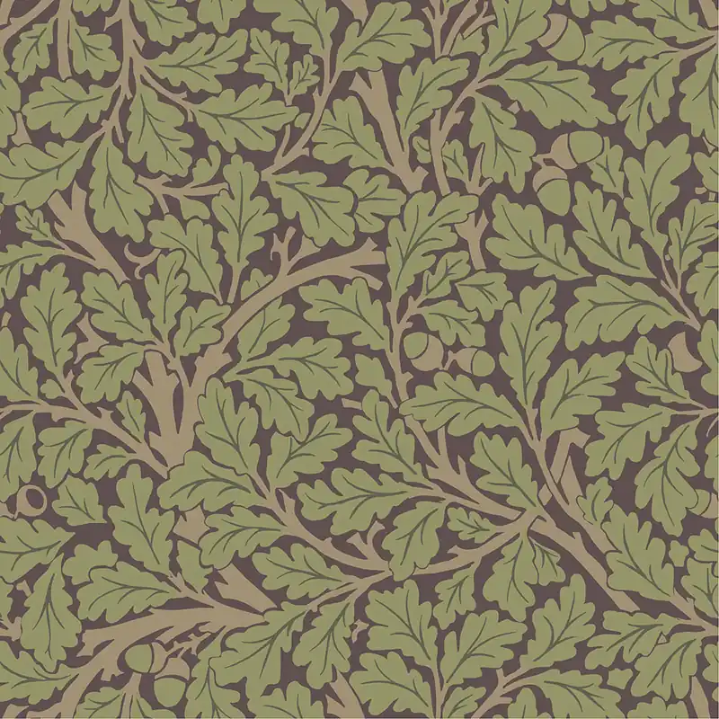 Weekendaanbieding Dutch Wallcoverings Hidden Treasures - Oak Tree Groen