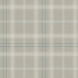 Dutch Wallcoverings Sauvage Ruit - Beige/Blauw Hoge Kwaliteit
