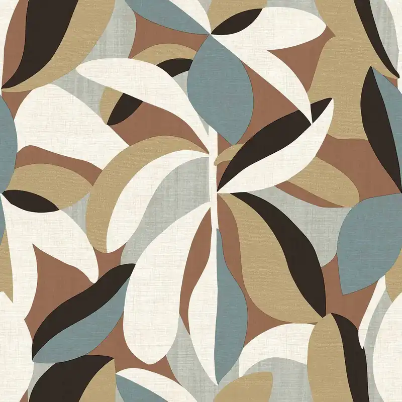 Cristiana Masi Energie Behang met abstracte bladerenprint - 30106 Fabrieksprijs