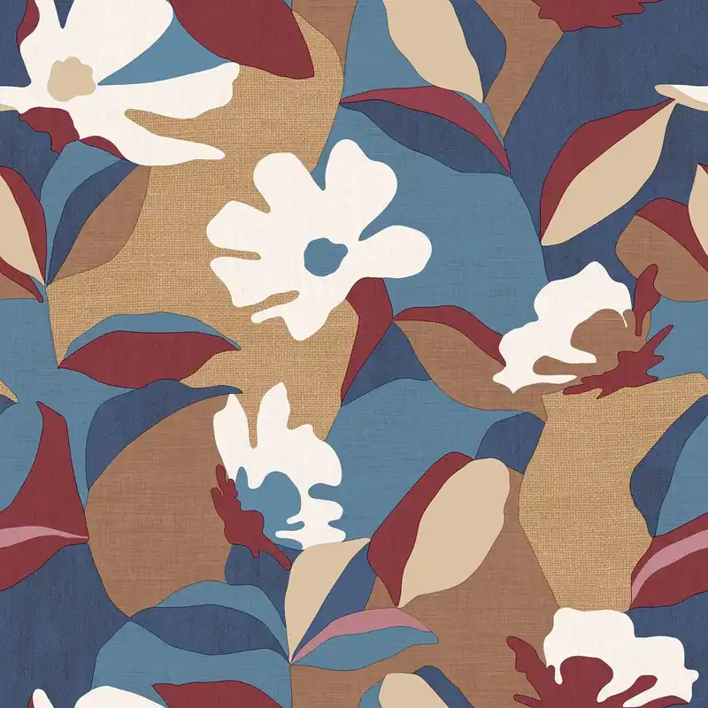 Cristiana Masi Energie Behang met abstracte bloemenprint - 30116 Op = Op