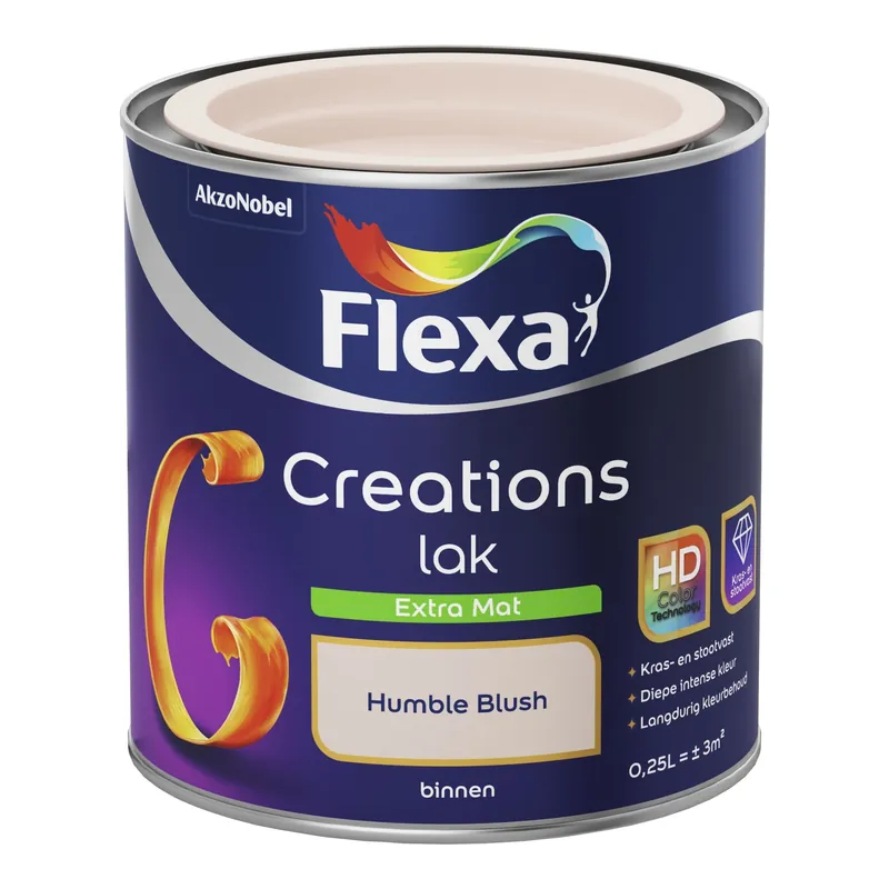 Betrouwbaar Flexa Creations Lak Extra Mat - Humble Blush