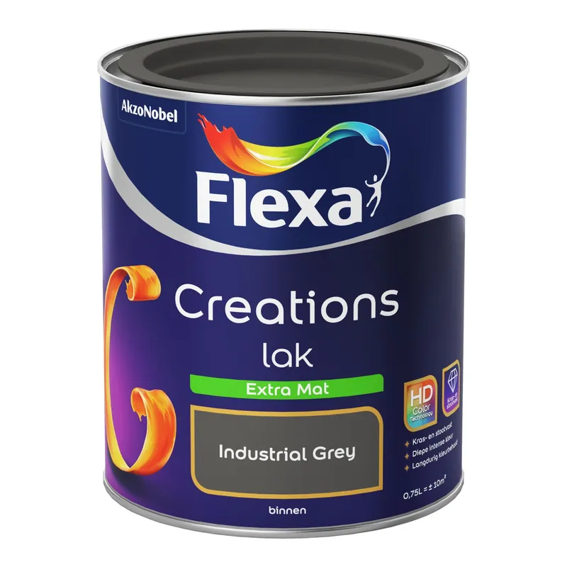 Flexa Creations Lak Extra Mat - Industrial Grey Direct Verzonden