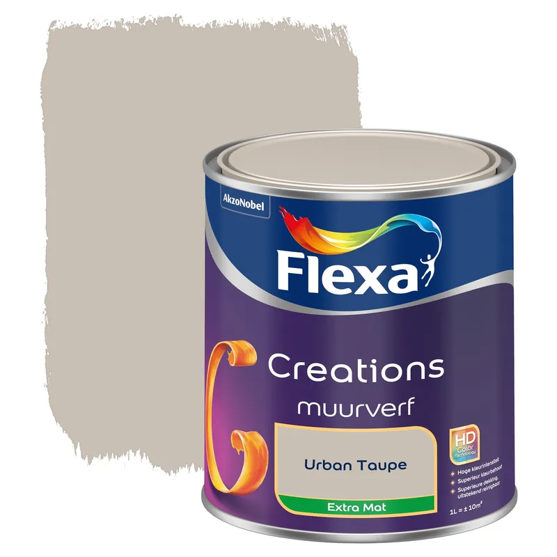 Flexa Creations Muurverf Extra Mat - Urban Taupe Beste Prijs
