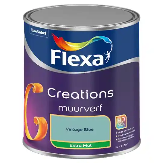 Korting Flexa Creations Muurverf Extra Mat - Vintage Blue