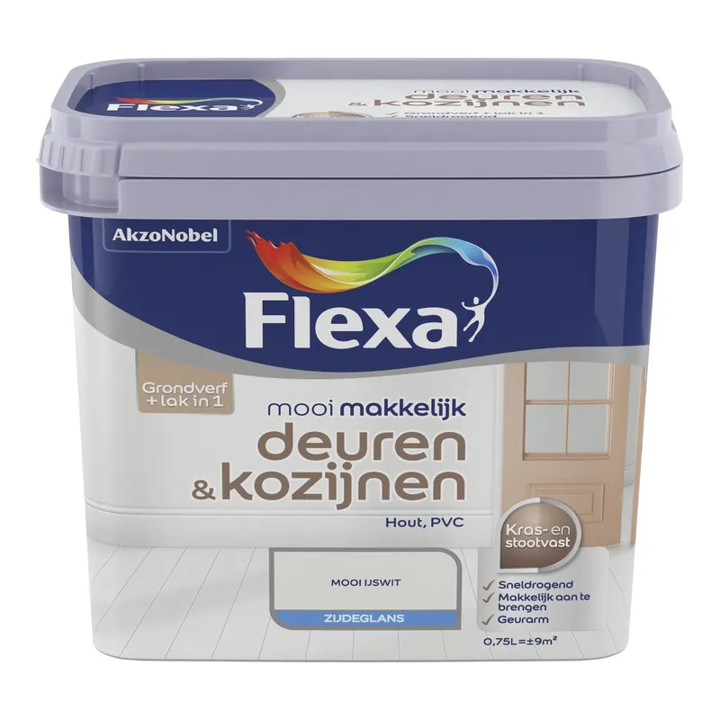 Flexa Mooi Makkelijk Deuren en Kozijnen - Fris Wit / RAL 9016 Betaalbaar