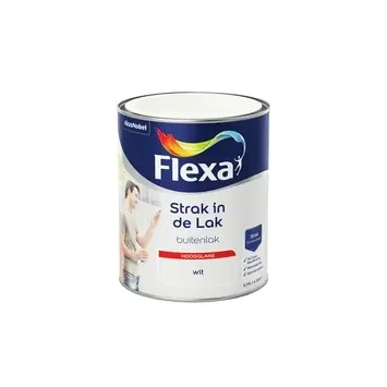 Flexa Strak in de Lak Buitenlak Hoogglans 750 ml Wit Seizoensaanbieding