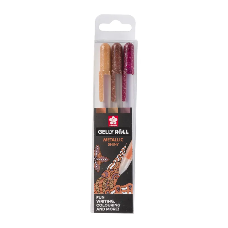 Sakura Gelly Roll Metallic Set - 3 Gelpennen - Nature Gereduceerde Prijs