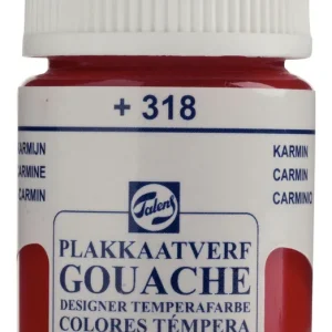 Premium Talens Gouache Extra Fine Quality Fles 16 ml - Karmijn 318