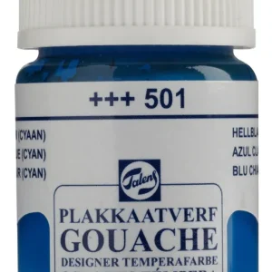 Talens Gouache Extra Fine Quality Fles 16 ml - Lichtblauw (Cyaan) 501 Premium