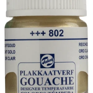 Laatste Kans Talens Gouache Extra Fine Quality Fles 16 ml - Lichtgoud 802