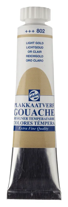 Talens Gouache Extra Fine Quality Tube 20 ml - Lichtgoud 802 Lage Prijs